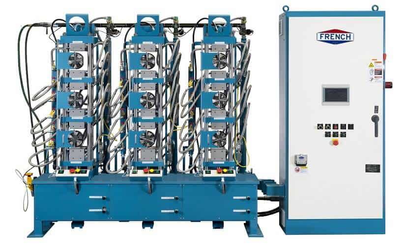 three press hydraulic system